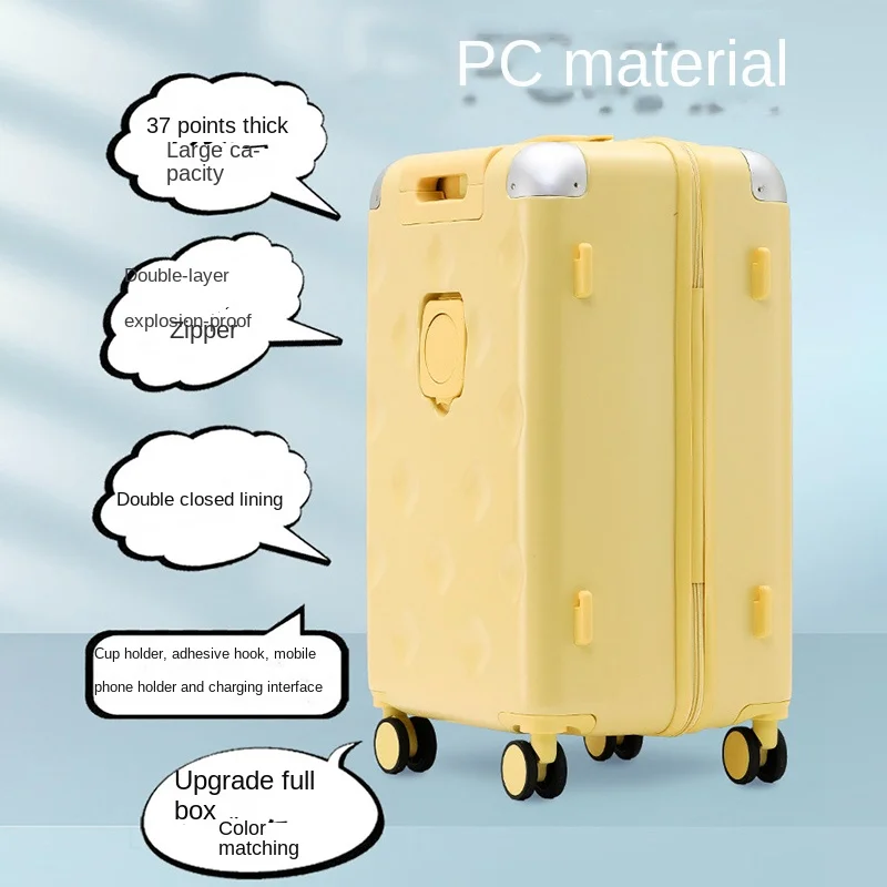 Mala multifuncional de grande capacidade com senha de 26 polegadas e mala de cabine de 20 polegadas para homens e mulheres