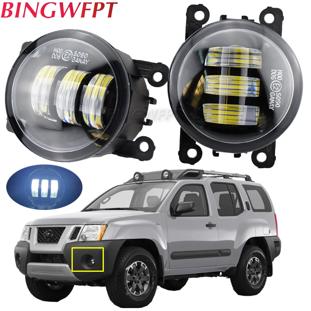 

2PCS LED Fog Light For Nissan Pathfinder Frontier Xterra Note Interstar NV200 Navara Sentra Pixo Car Front Bumper Fog Lamp DRL