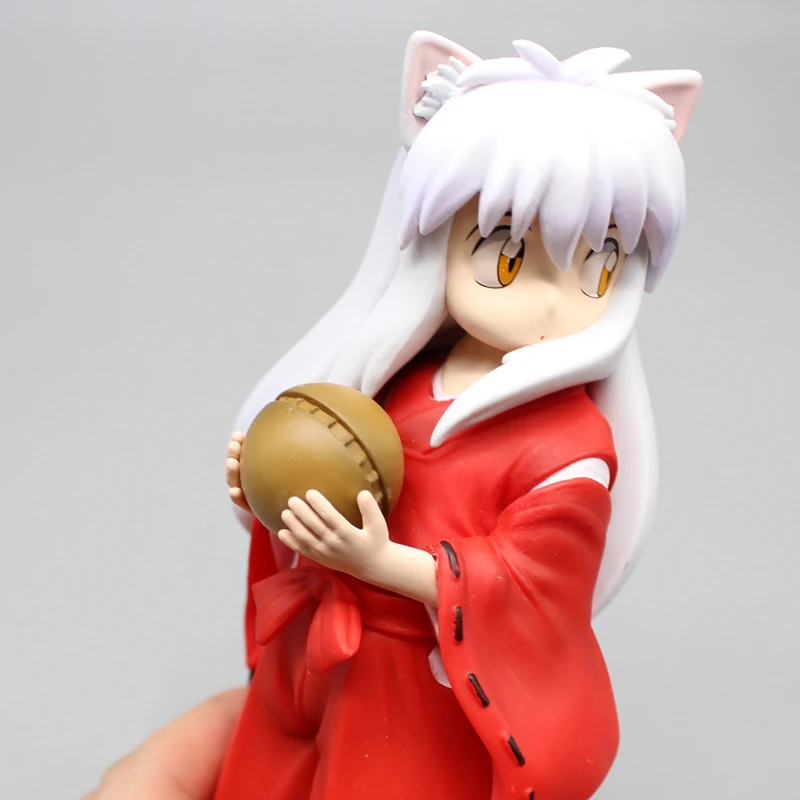 16cm Inuyasha Anime Figures Gk Childhood Sesshoumaru Looking Back Pose Kawaii Doll Model Desktop Decoration Children\'S Toy Gifts