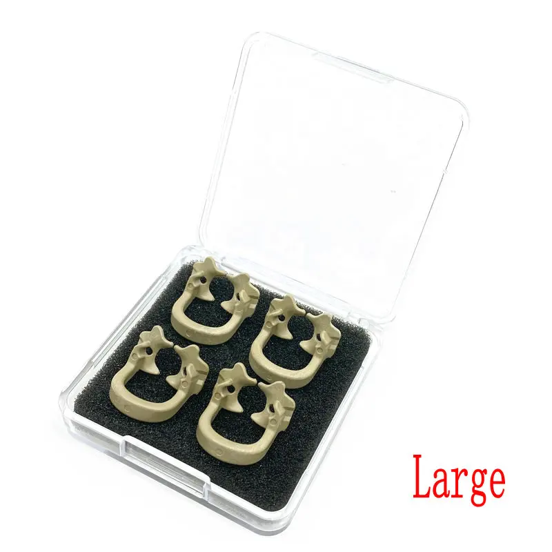 YONGXI Dentists Goods Dentistry Rubber Dam Clamps Rubber Barrier Clip Resin Material For Dental Lab Dentist Tools 4pcs/set