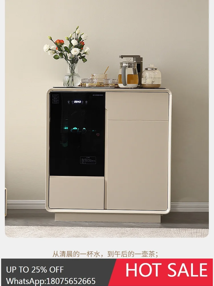 LYN intelligent voice tea bar machine locker integrated with disinfection water dispenser side cabinet