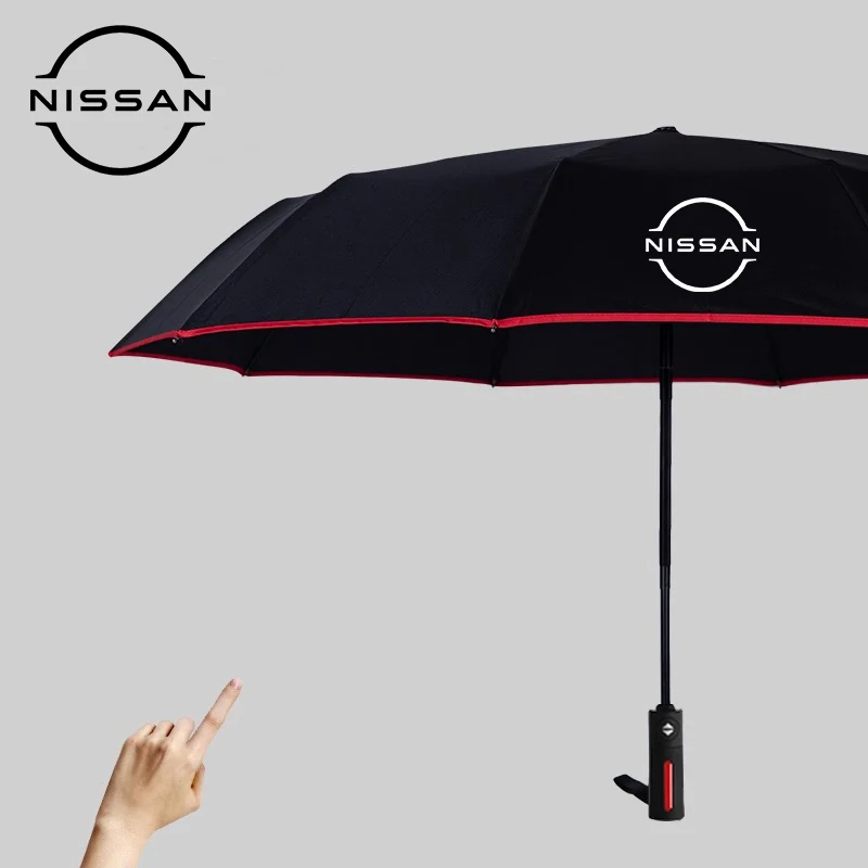 Car Automatic Folding Windproof Sunshade Umbrella for Nissan ALTIMA ARMADA JUKE LEAF MAXIMA MICRA QASHQAI MURANO NAVARA NOTE