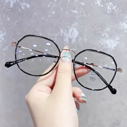 Myopia Glasse Women with Minus Degree Round Nearsighted Eyewear Finished Diopter -0.5 -1.5 -2.0 -2.5 -3.0 To -6 очки для зрения