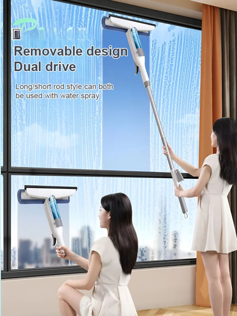 Cutting-Edge Glass Cleaner and Water Scraper Combo