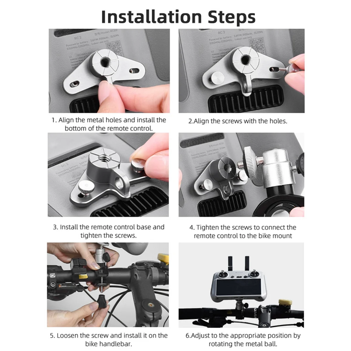 Efisien untuk RC RC2 Remote Control Sepeda Pemegang Bar Tangan Mount