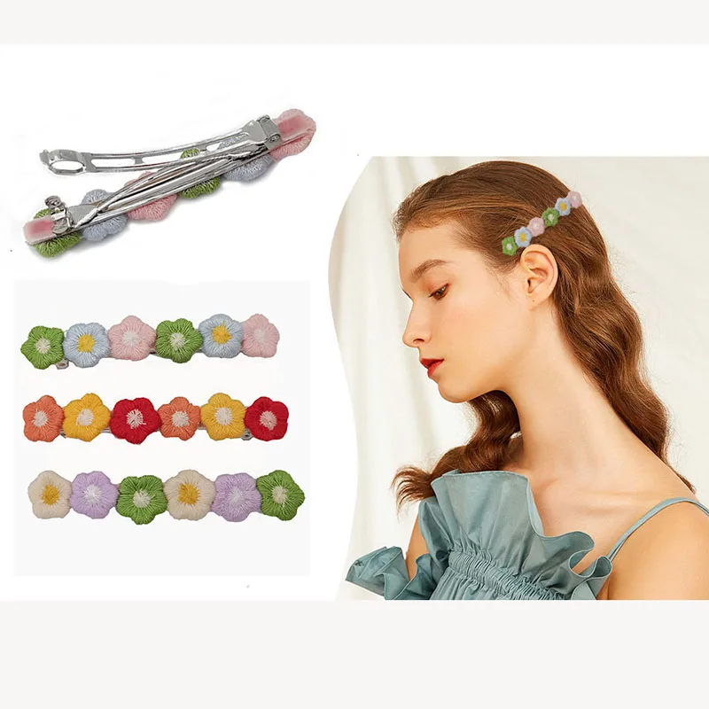 

Women's Flat Hair Barrettes - 3Pcs Matte French Clips for Thin Fine or Short Medium Hair Accessories