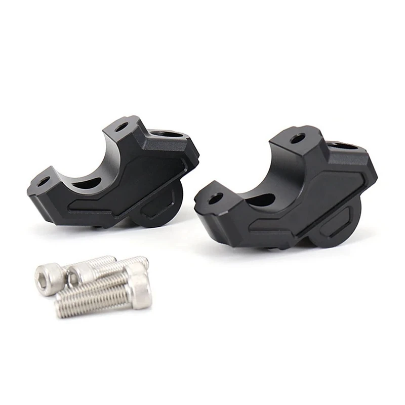 Motorcycle Handlebar Risers Fat Bar Riser For Pan America 1250 Special 1250S PA1250 PA1250S 2021 2022 Black Metal 1 Pair