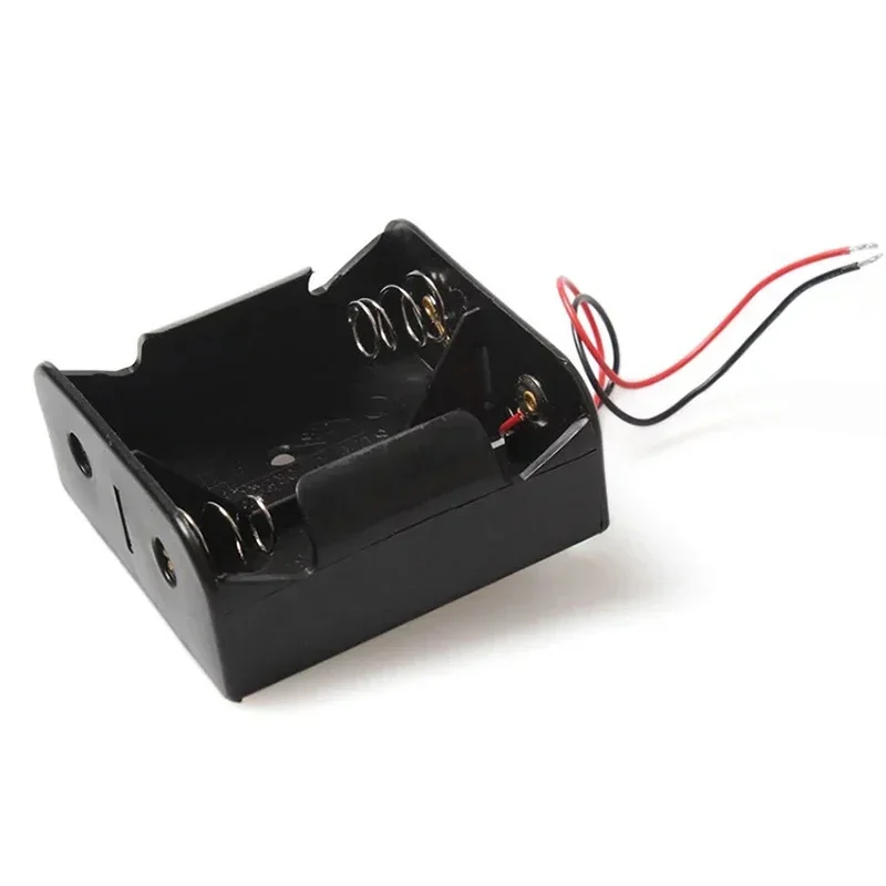 1PCS Wire Leaded Battery Holder Case Box Without Cover For 2 x D Size 3V Batteries
