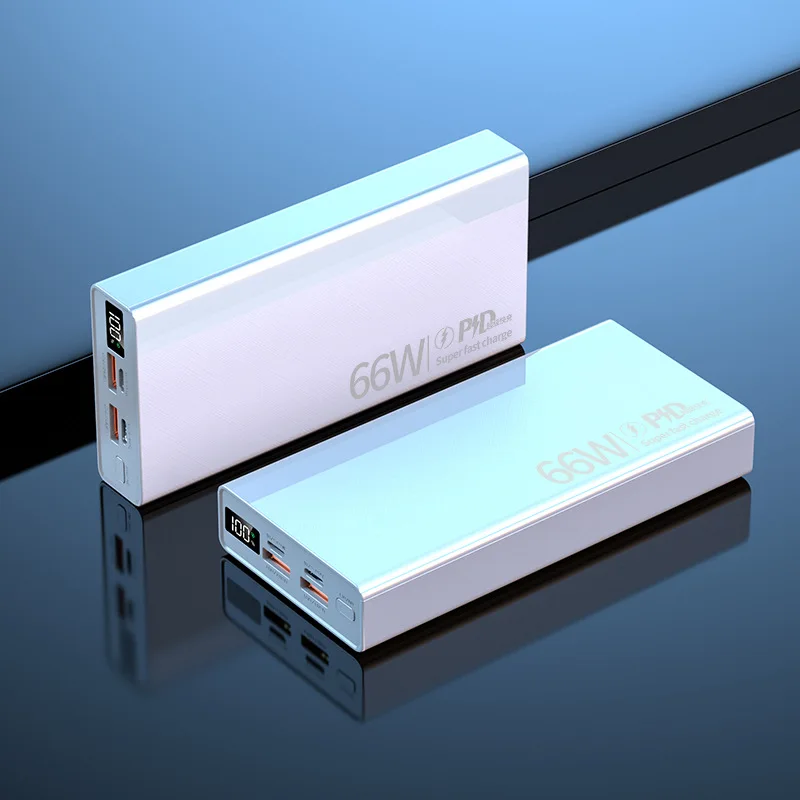 66W Power Bank 30000 mAh Poverbank PD22.5W Szybkie ładowanie Przenośny mobilny Powerbank Cztery ładowarki USB Bateria dla wszystkich smartfonów