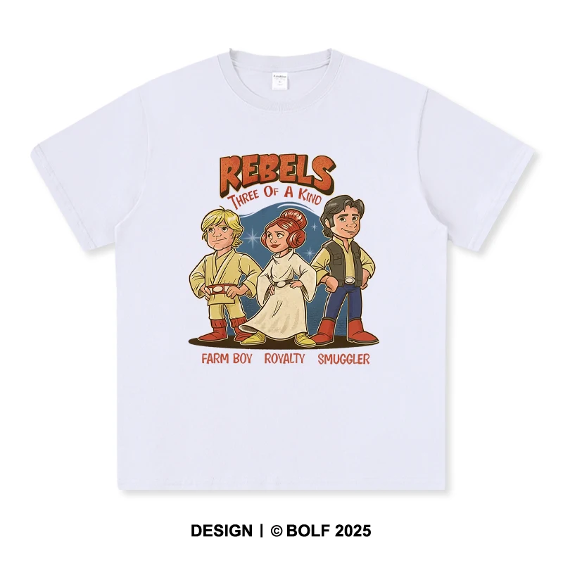 Rebels Printed T-Shirt 100% Cotton Oversized Edgy Graphic Tees for Men Women Summer Tops Punk Streetwear