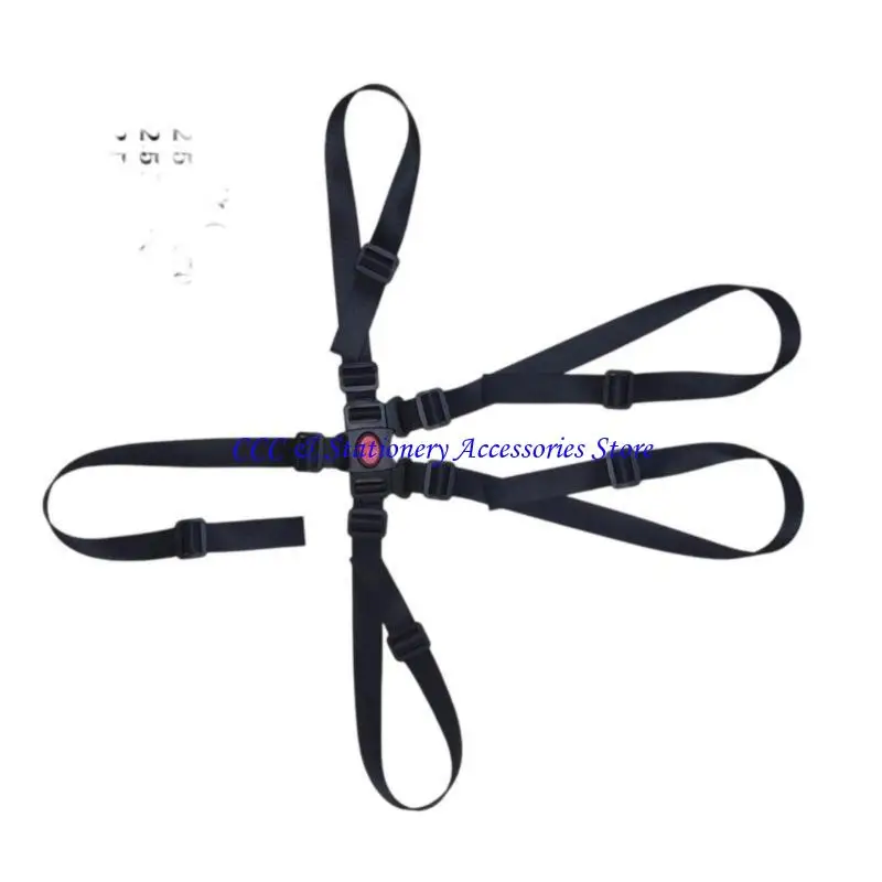 Q1JC Child Safety Kabelbaumriemen 5 -Punkt -Verstellsgurt zum Einsatz Kinderwagenposchärer