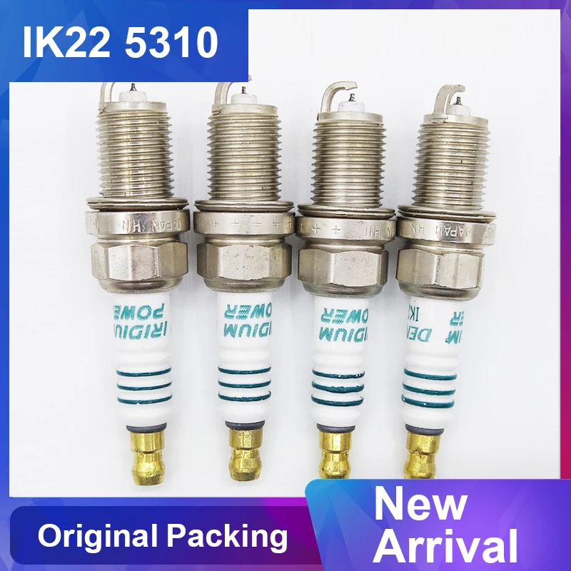 

4PCS IK22-5310 Iridium Spark Plug Candles For BMW Volkswagen Chevy Nissan Audi Volvo Mitsubishi Daihatsu AGPR902P IK22 5310