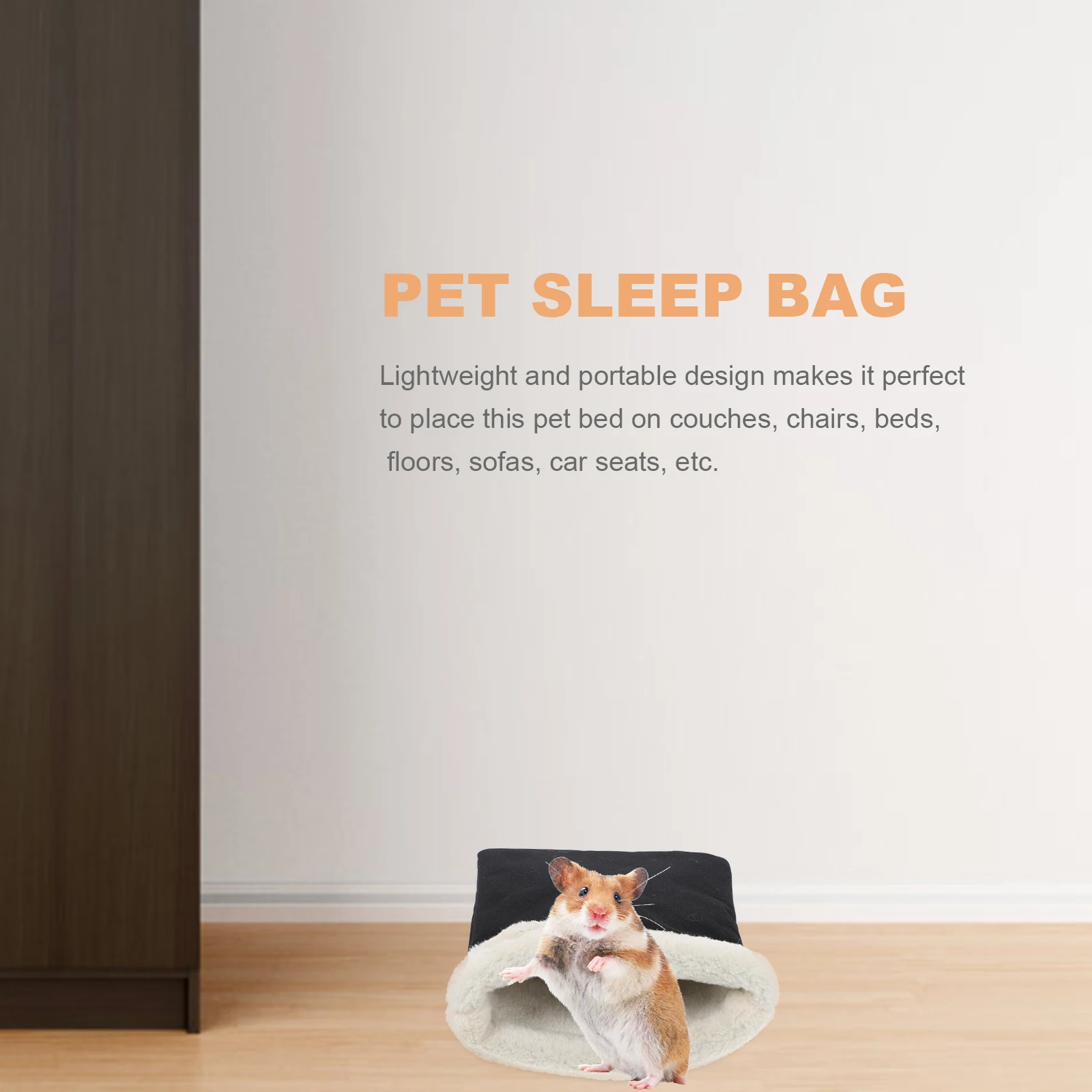 

Warm Pet Sleep Sack Bed For Hamster Rabbit Small Animals Cozy Wrap Blanket Nest Sleeping Bag Portable Snug Lightweight Home Car