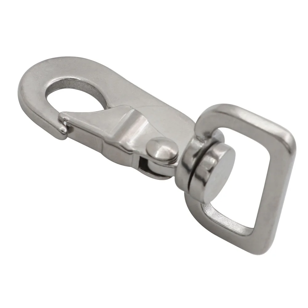 Swivel Eye Snap Hook Made of Resistant 304 Stainless Steel for Camping Hiking Fishing For Pet Leash and Rigging Tasks