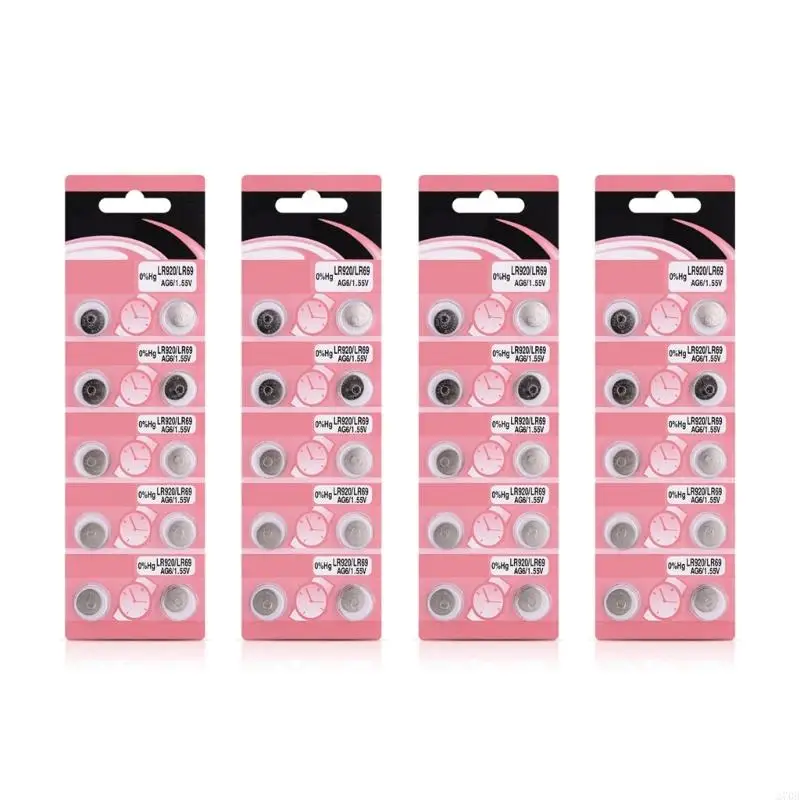 270b AG6 LR920 Baterai tombol alkali 10 pcs/20pcs KUMPLOK ALKALINE SUPER TINGGI TINGGI UNTUK LIGHT MINI GADGET MEDIS