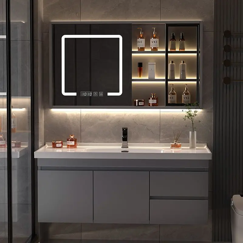 

Ceramic simple light luxury bathroom cabinet washbasin wash basin combination wash