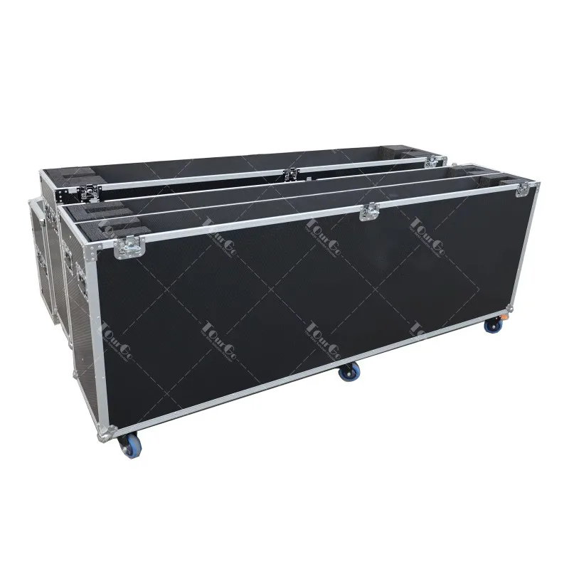 Universal 98Inch Single or 2in1 LCD/LED/Plasma TV Flight Case With Wheels
