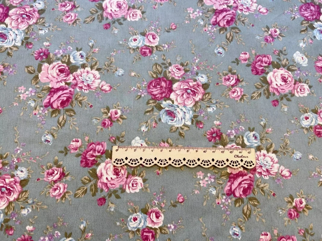 160x50cm Vintage Rose Cotton Twill Printed Cloth Bedding Handmade Clothes Tablecloth Decoration Diy Fabric