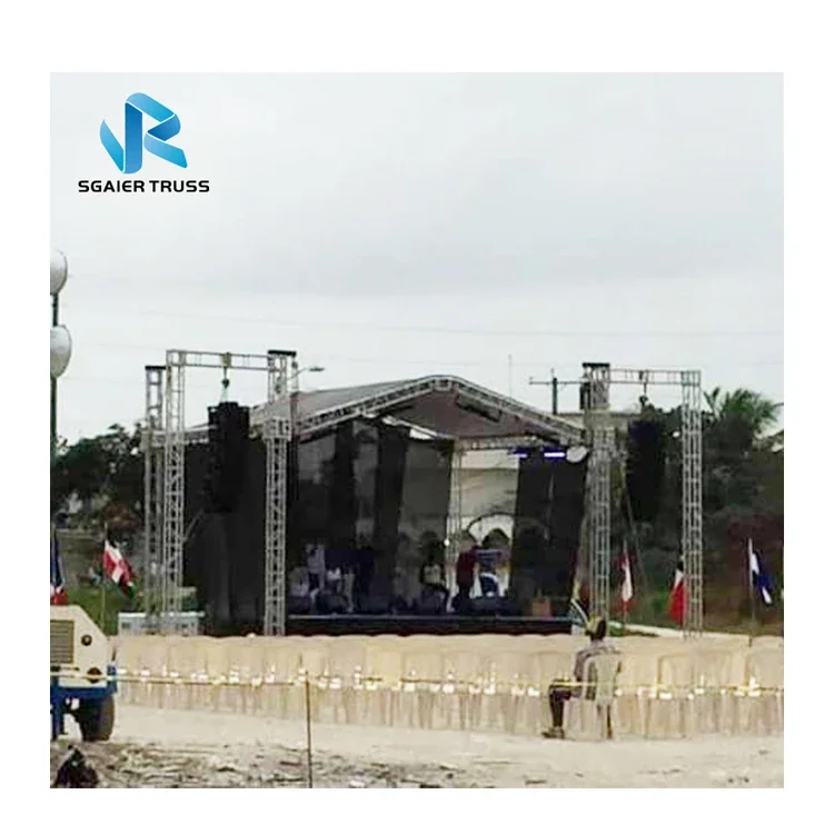 400*400mm Used Concert Stage Roof Truss Tomcat Truss Triangular Flat Roof Truss