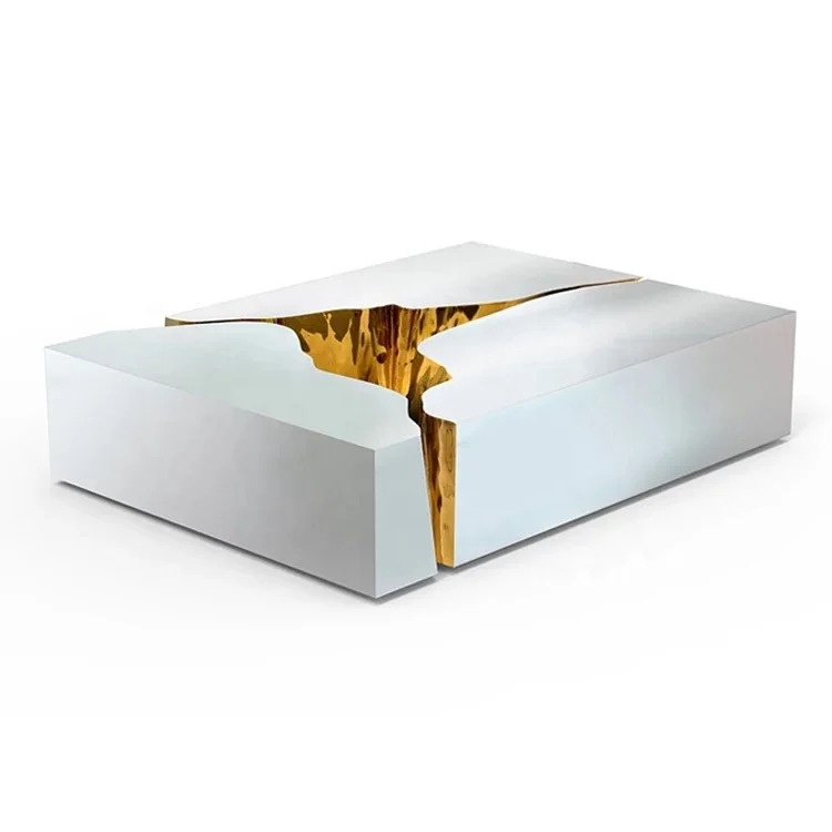 Branch Design Golden Center Table Stainless Steel Modern Coffee Living Room Furniture