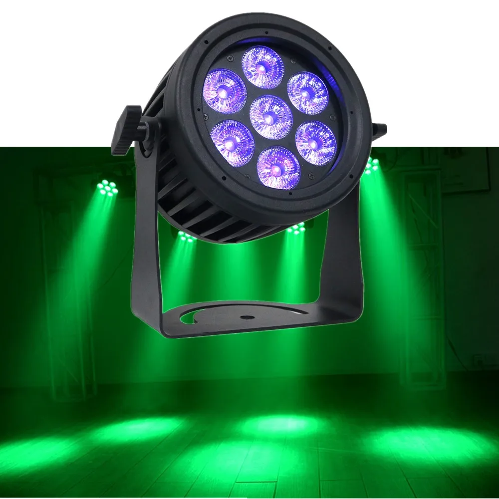 LED Outdoor Par Light 7X10W RGBW 4in1 LED Strobe Light Par Can