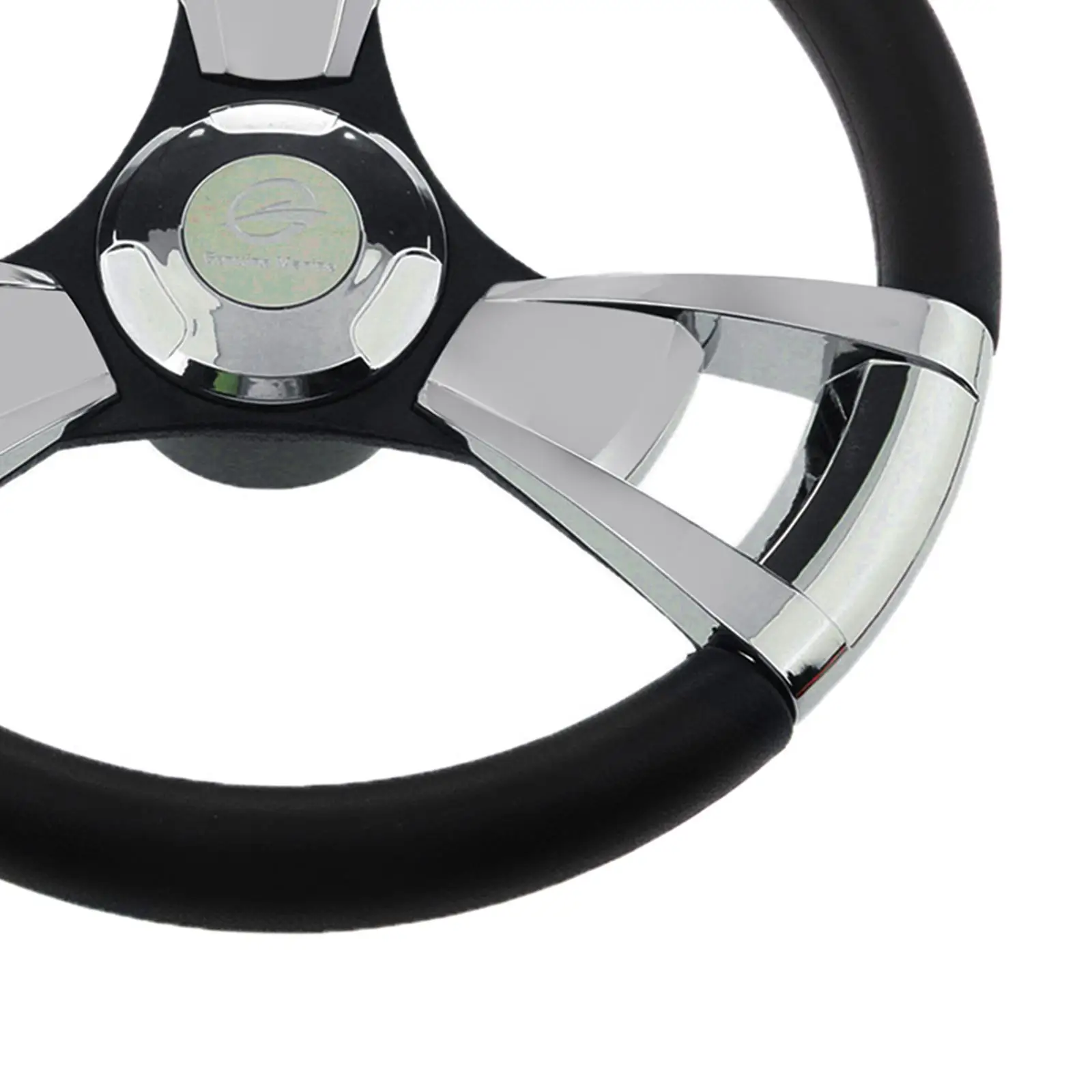 1 Pcs 350mm 3/4'' Tapered Shaft Boat Steering Wheel Non-directional 3 Spokes for Marine Boat Yacht Vessel Etc