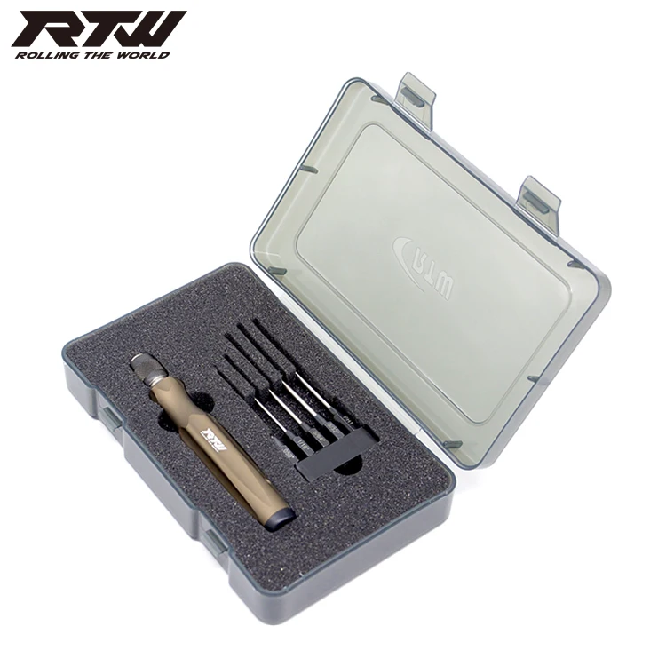 RTW 5 in 1 Hex Phillips Screwdriver Repairing Tool 1.5/H2.0/H2.5/H3.0mm/PH1 holder head High speed steels for  Align ALZ T-rex