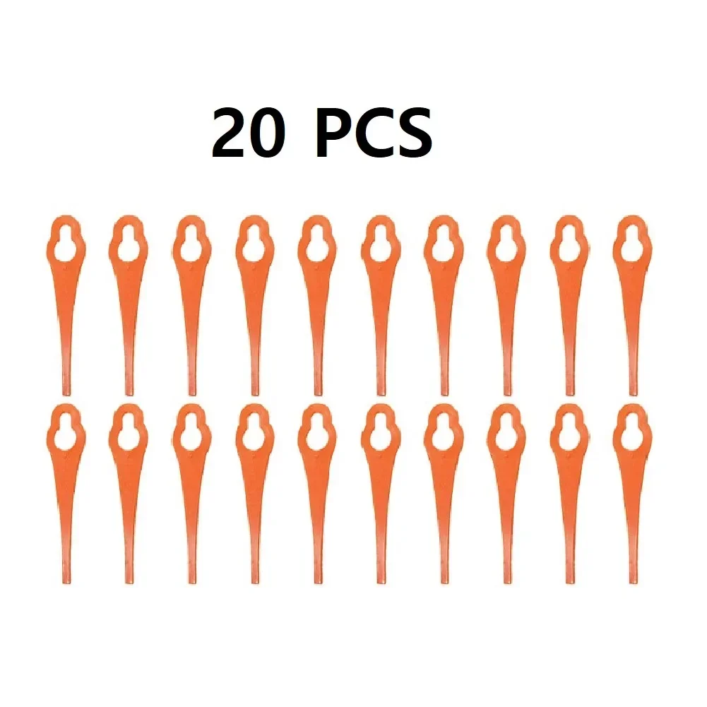 20PCS Plastic Blades Replacement Plastic Blade For Parkside PRTA 20Li A1-311046 91099406  Cordless Lawn Trimmer