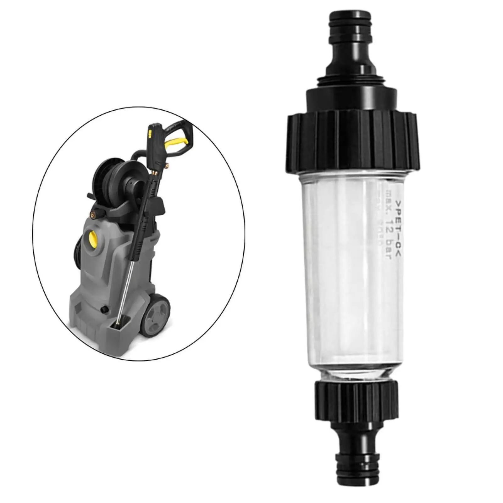 High Pressure Washer Water Filter 175 PSI 3/4
