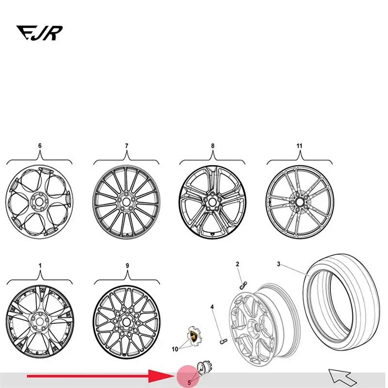 

Automobile exterior parts Suitable For Lamborghini Aventador LP750 HuracanLP610 hubcaps Rim trim caps OEM 470601147