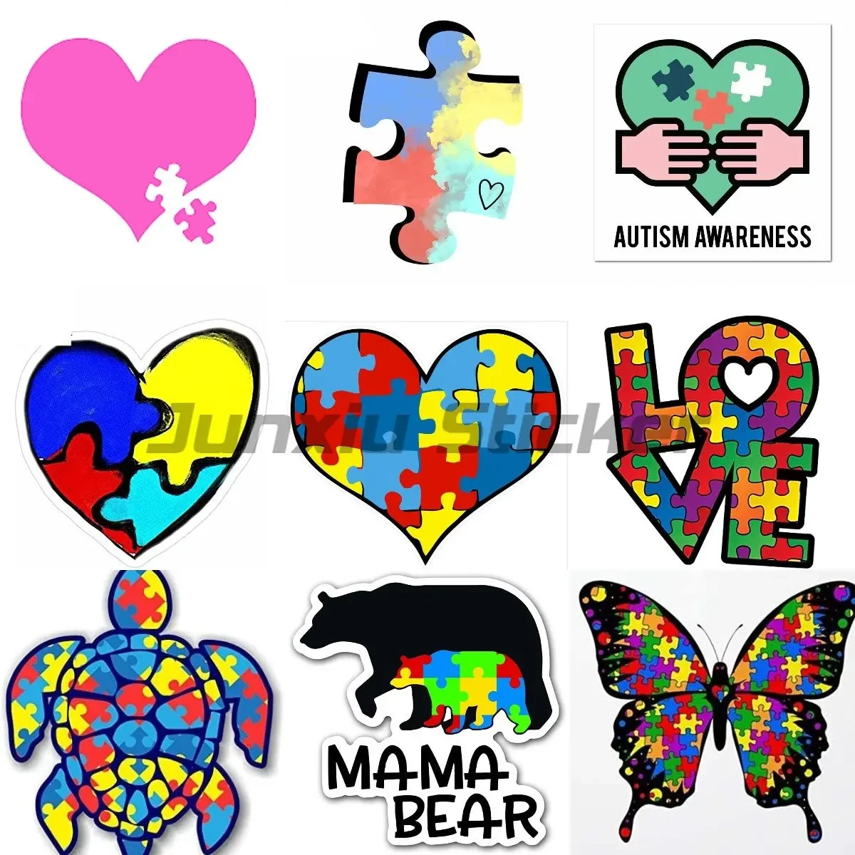 

Autistic Sticky caring for children Wall Stickers Vinyl Sticker Motorcycle Stickers Bike Accessories Motorcycle Phone Car