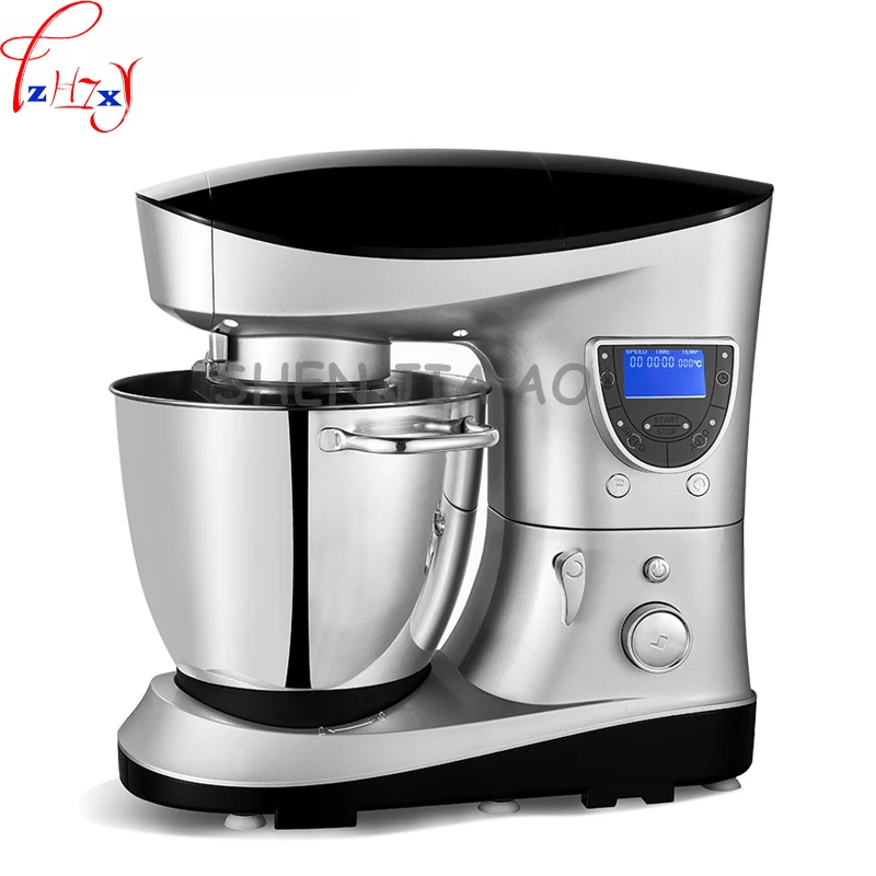 1200W Chef Machine LCD Electric Dough Mixer 7L fight egg food mixer automatic heating belt timer