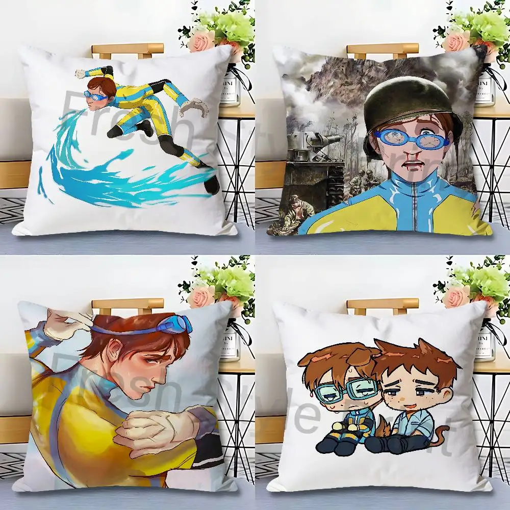 W-Waterboy D-Dispatch Anime Celebrity Merchandise All-Match Printed Pillow Case Sofa Car Office Room Decoration Protector