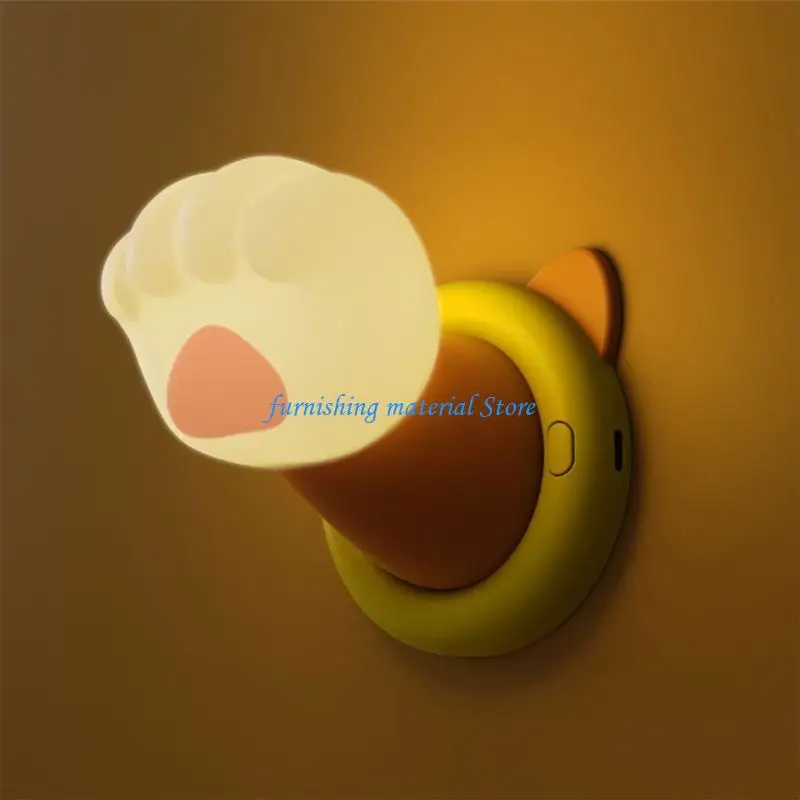 Y5GD Gentle Light Animal Hand Lamp With Adjustable Brightness And Timer Function