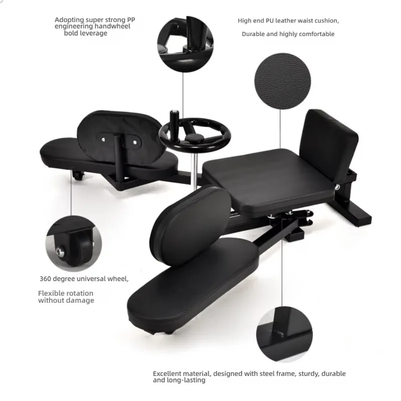 

Adjustable Durable Yoga & Dance Trainer's Assist Stretcher Leg Muscle Opener & Split Leg Stretching Machine for Pilates Studio