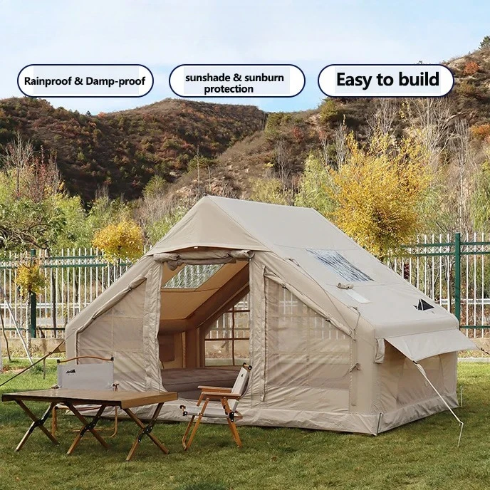 Tents for Family Camping Hiking Tent 3-4 Person Fully Automatic Abrasion Resistant