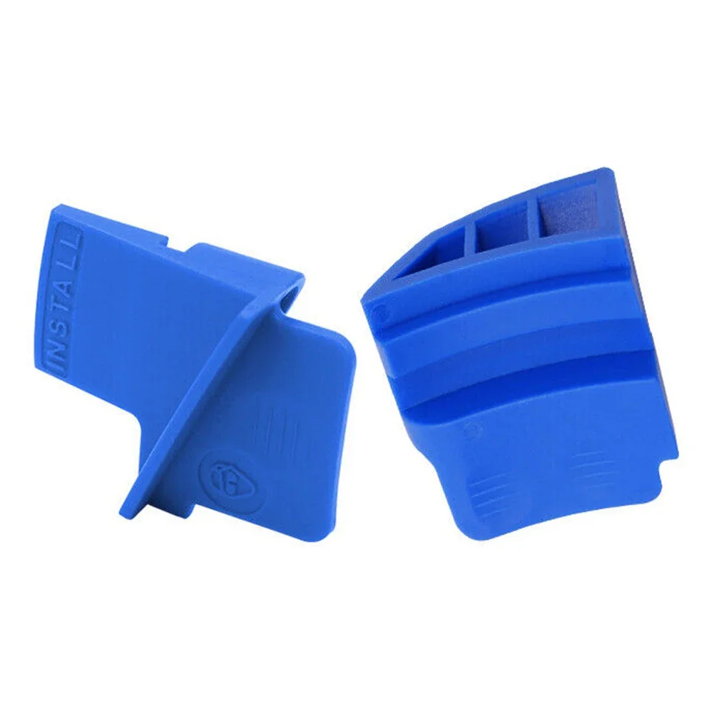 1pair Car Stretch Belt Service Remover Installer Tool Kit Automobile Ribbed Drive Belts Remover Blue Plastic Disassembly Tool