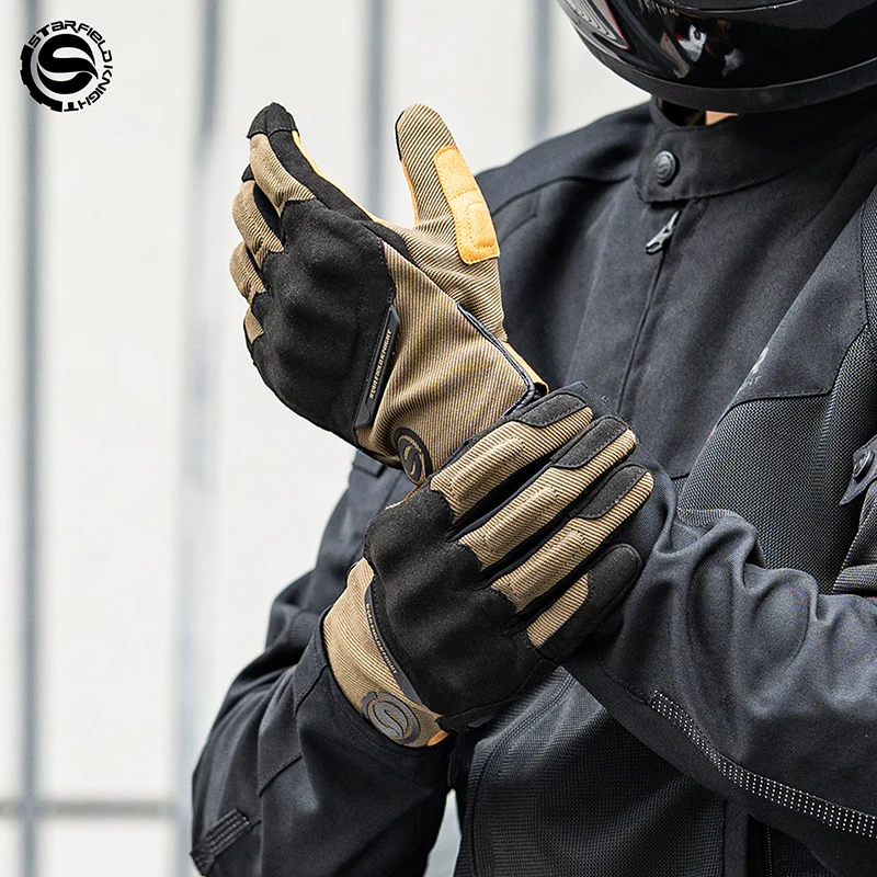 

SFK 2026 New Motorcycle Gloves Summer Mesh Breathable Non-slip Joint Protection Touch Screen Riding Protective Gears Accessories
