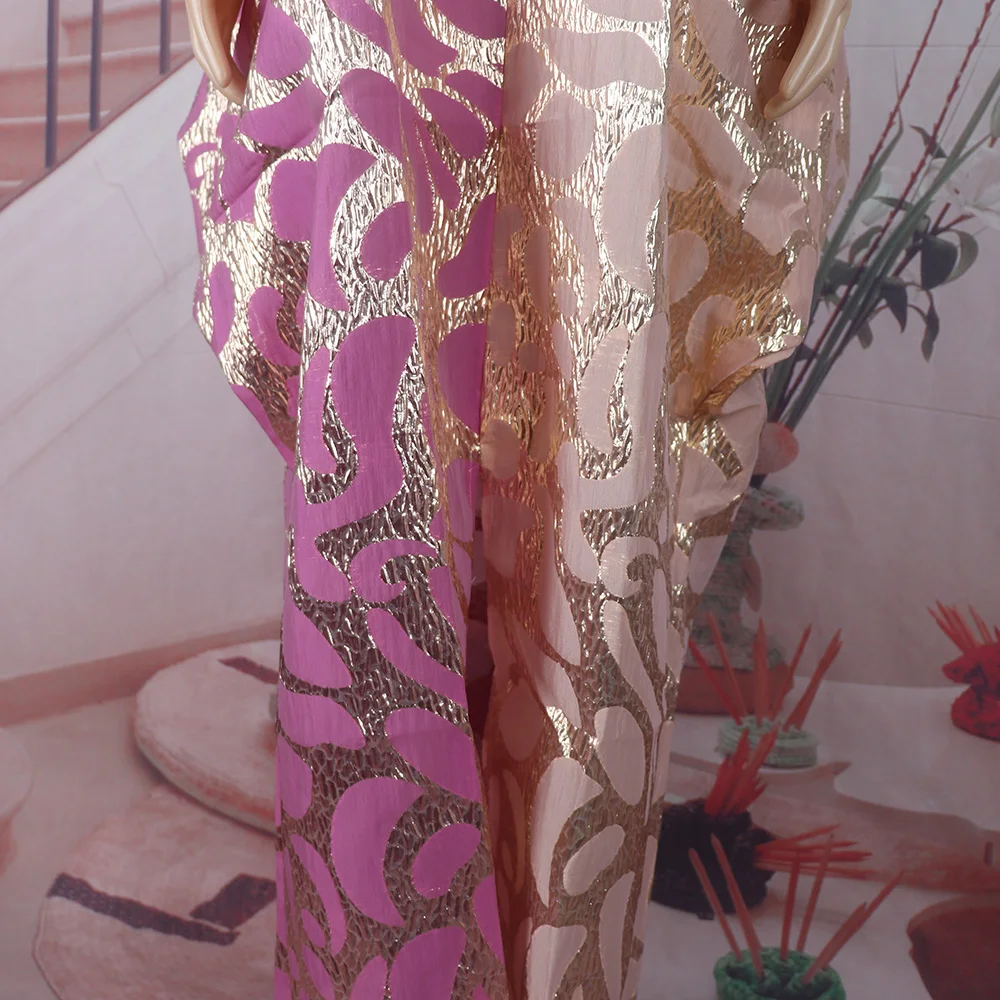 Brandneue Afrikanische Kleider für Frauen in Übergrößen Türkische Kleider für Damen Luxuriöser Jacquard-Stoff Kirchenkleidung für Frauen – Detail 5