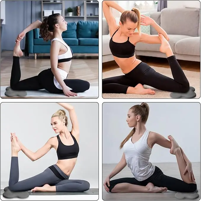 Bild 5: 2er-Pack Yoga-Kniepolster, ultradicke Schaumstoff-Stützpolster für Knie, Ellbogen, Handgelenke und Kopf, Schaumstoff-Pilates-Kniepolster, verdickte Yoga-Kniepolster, geeignet für Knie, Ellbogen, Handgelenke und Pilates-Kniepolster