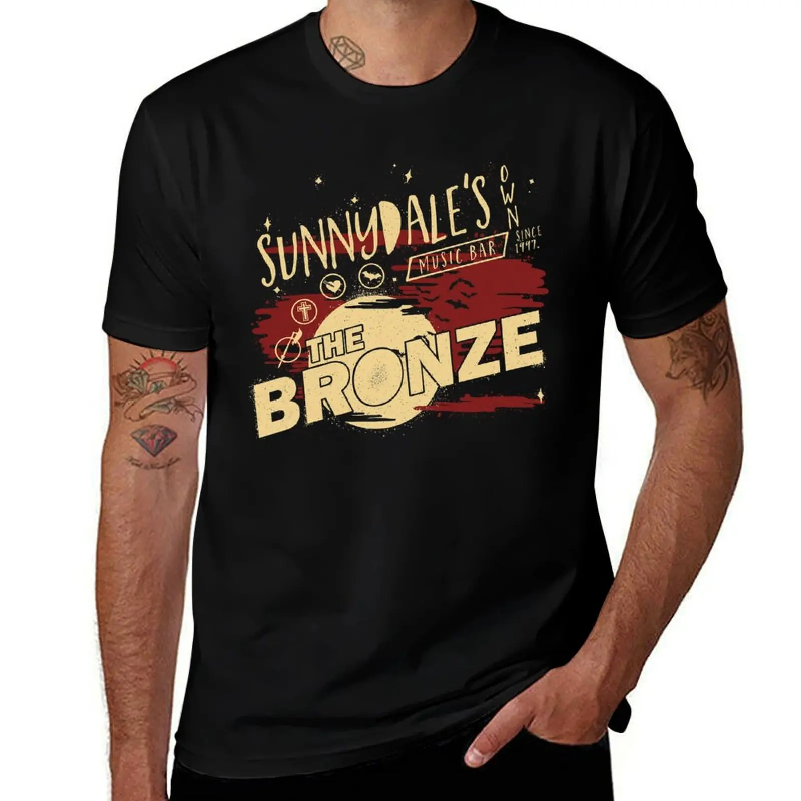 Sunnydale's The Bronze T-Shirt sweat anime plain t shirts men