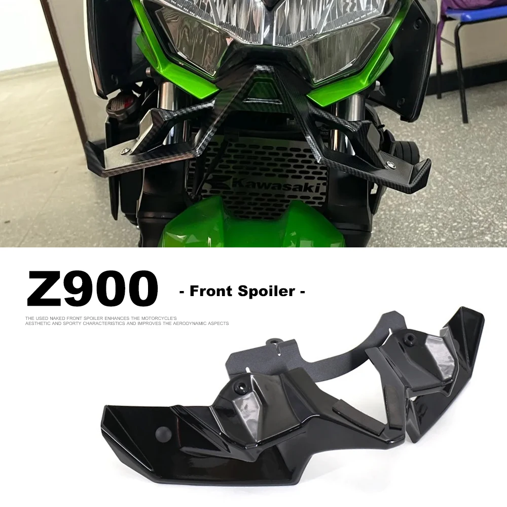 

Z 900 Motorcycle Naked Front Spoiler Winglet Aerodynamic Wing Kit Spoiler For Kawasaki Z900 Z900SE 2020-2024 2024 2023 2022