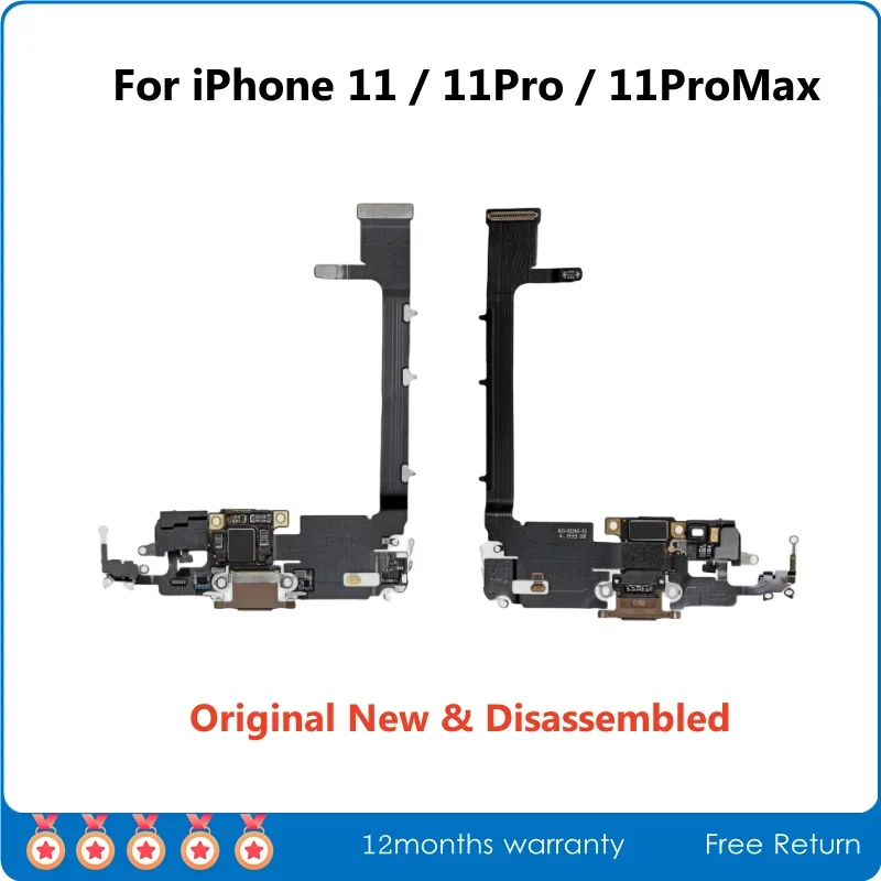 Original New & Disassembled Lightning USB Charging Port Dock Connector For IPhone 11 Pro Max Charger Port Replacement Tested