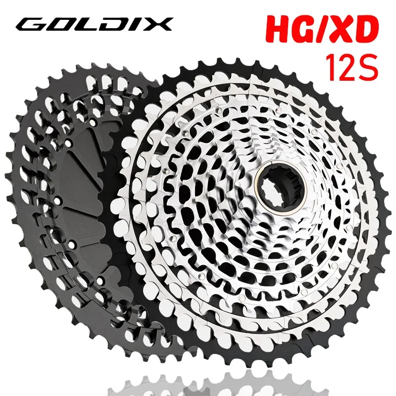 GOLDIX 超軽量 HGカセット 11-46T 12S GOLDIX 超軽量 CNC ロードバイクカセット 11/12 スピード k7 11S 12S