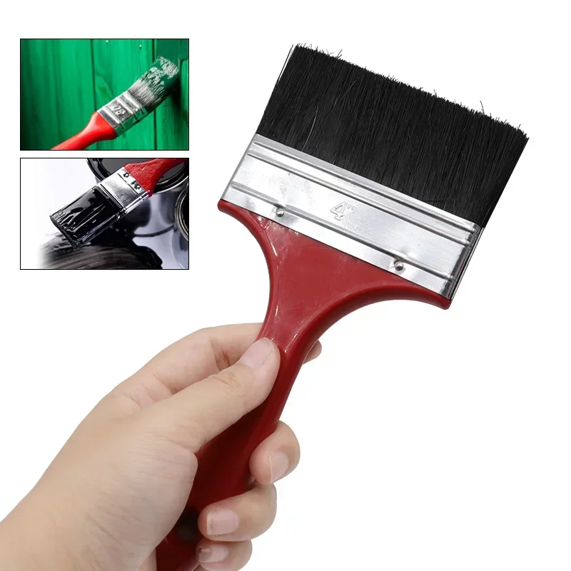 1/1.5/2//2.5/3/4/5/6 inch Paint Brush Home Decoration Paint Brush Plastic Handle Soft Hair Brush Wall and Furniture Paint Tool
