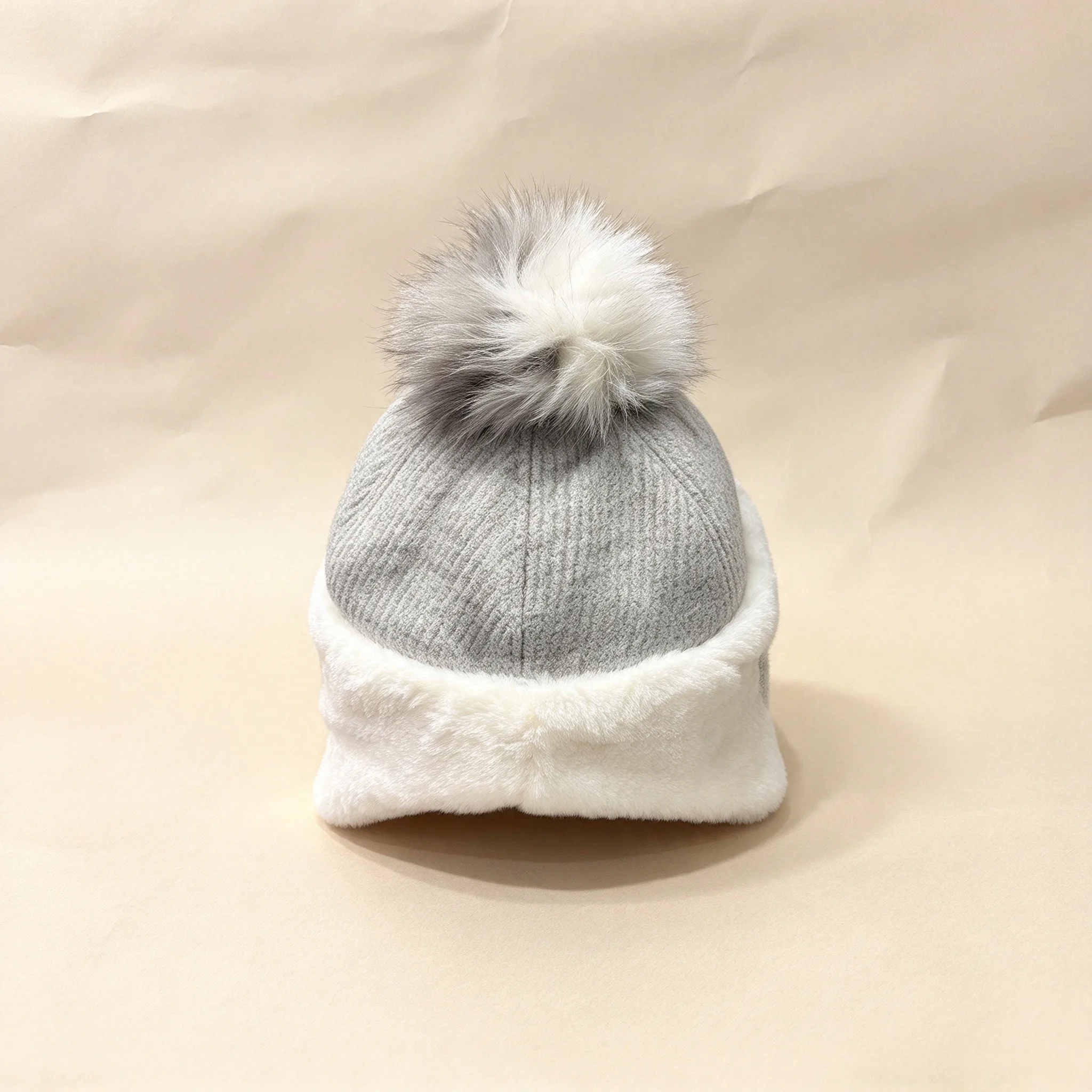 New Golf Rabbit Fleece Cap, Plush Sports Golf Hat, Breathable Sun Protection Warm Hat with Detachable Earmuffs view 5