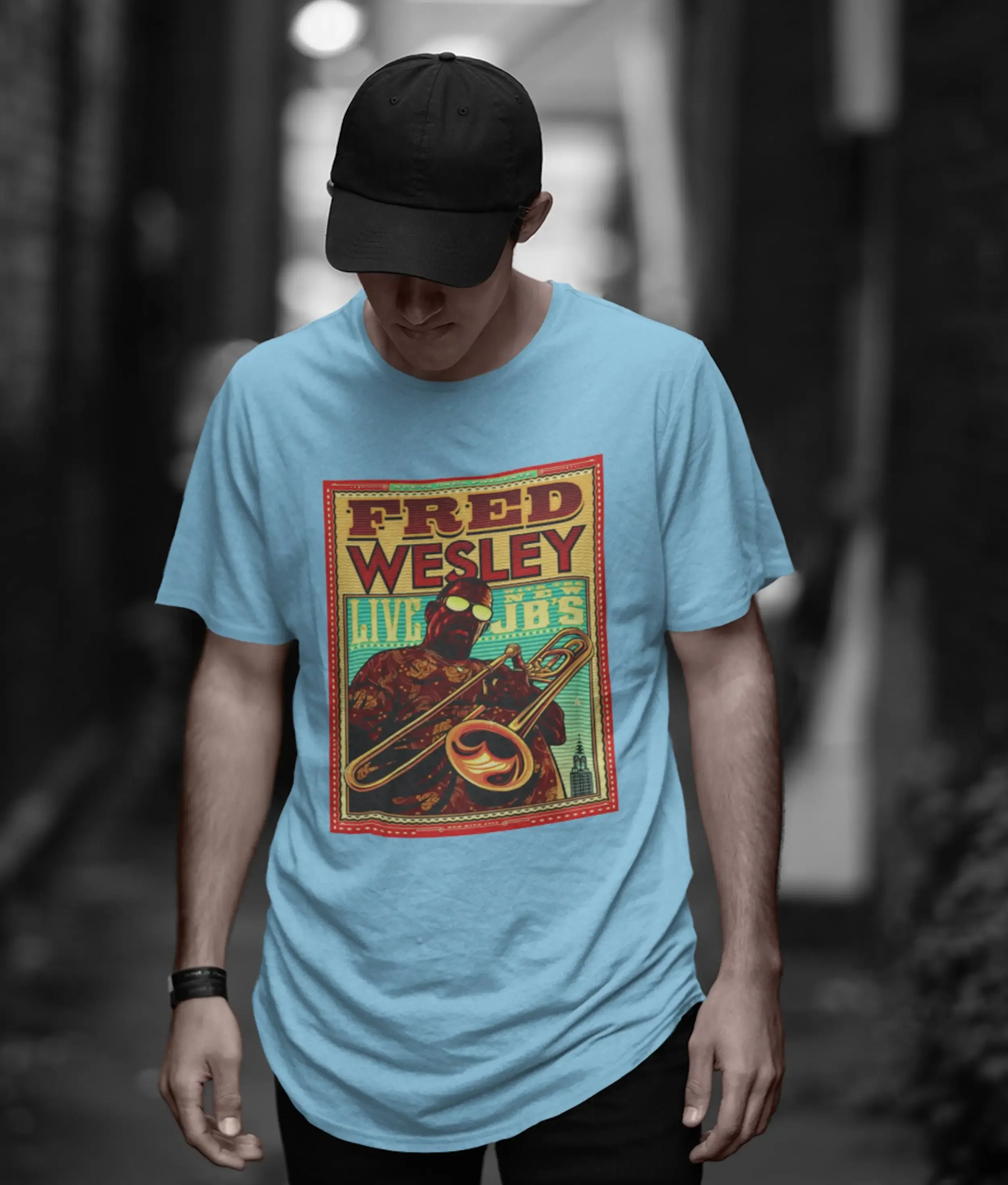 

Fred Wesley T Shirt Vintage Funk Soul Band Print Music Artist