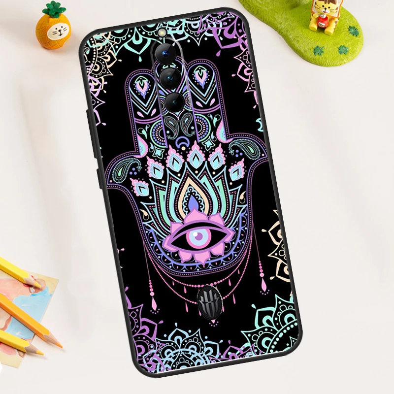 Hamsa Hand Of Fatima Art Case For ZTE Nubia Red Magic 8S 9S 10S 8 9 10 11 Pro Plus 5G 6R 6 7 6S 7S Pro 10 Air Cover - view 3