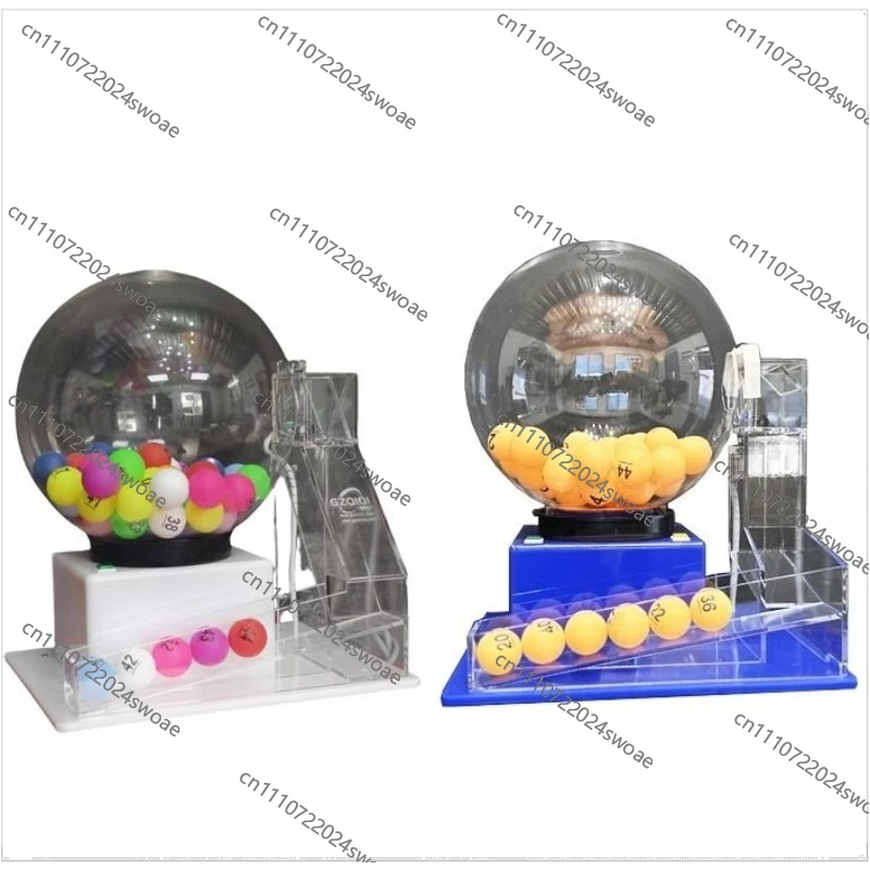Two-color Ball Lottery Machine, Lottery Number Turntable, Gift Lottery Equipment 60 Balls 100 Automatic Desktop