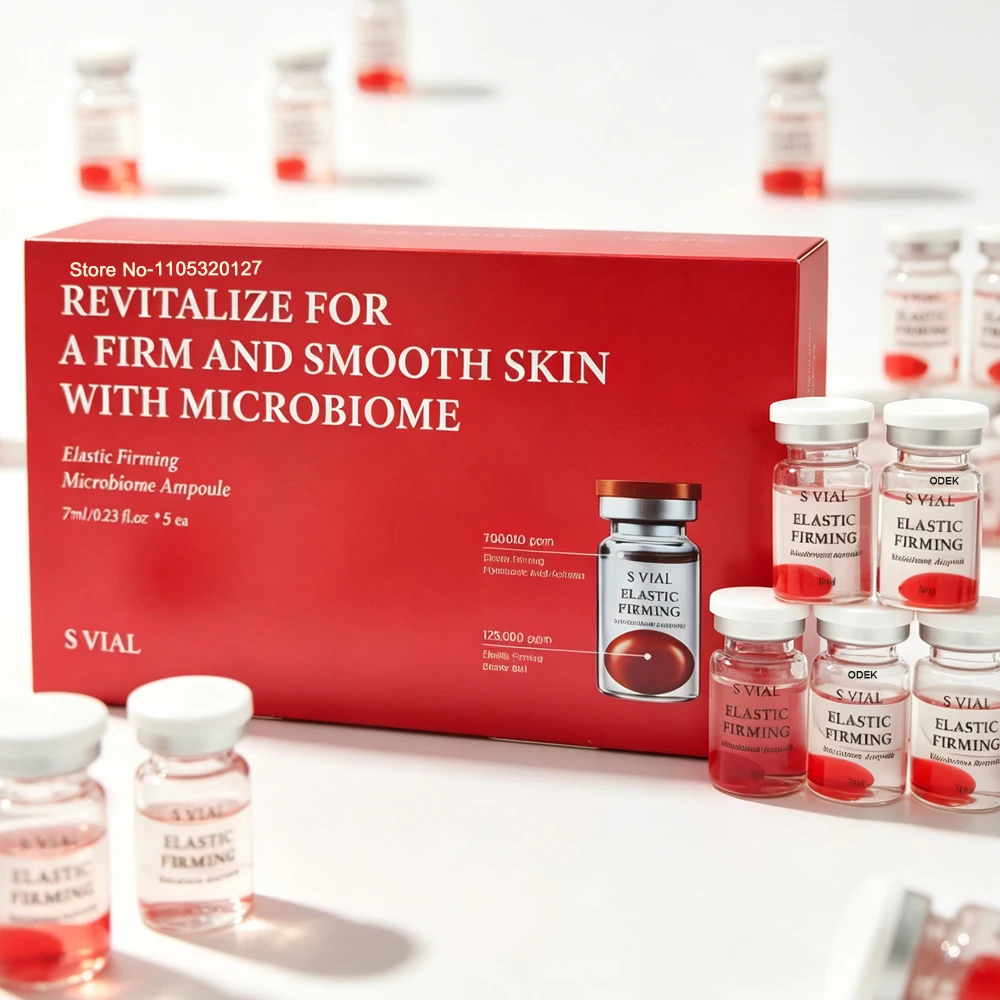 Korea 7ml*5vial Facial Deep Moisturizing Skin Care Set Microbiome Brightening Firming Serum Collagen Soothes Sensitive Skin
